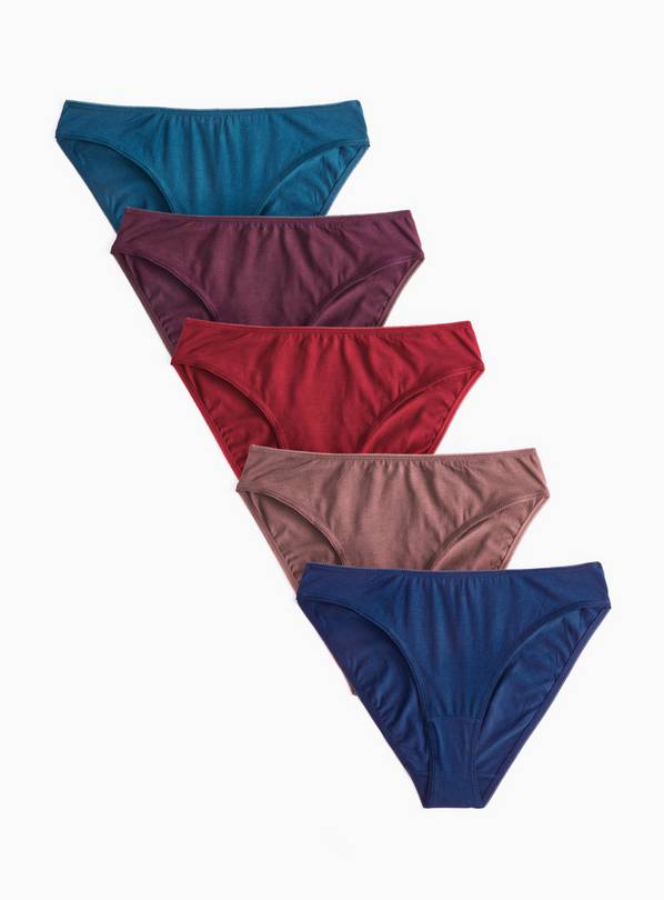 Christmas High Leg Knickers 5 Pack 16